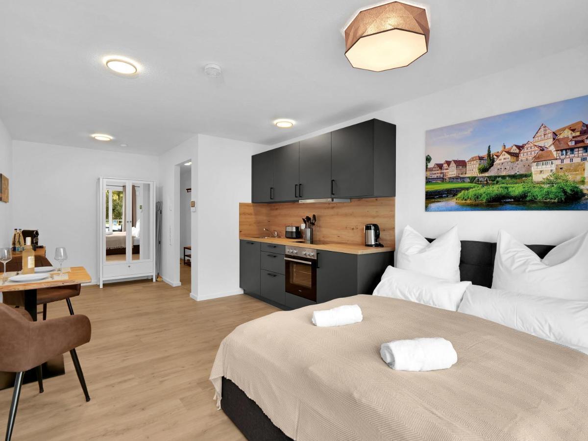 Inhome Studio Apartment - Kueche - Parken - Tv Швебіш-Галль Екстер'єр фото