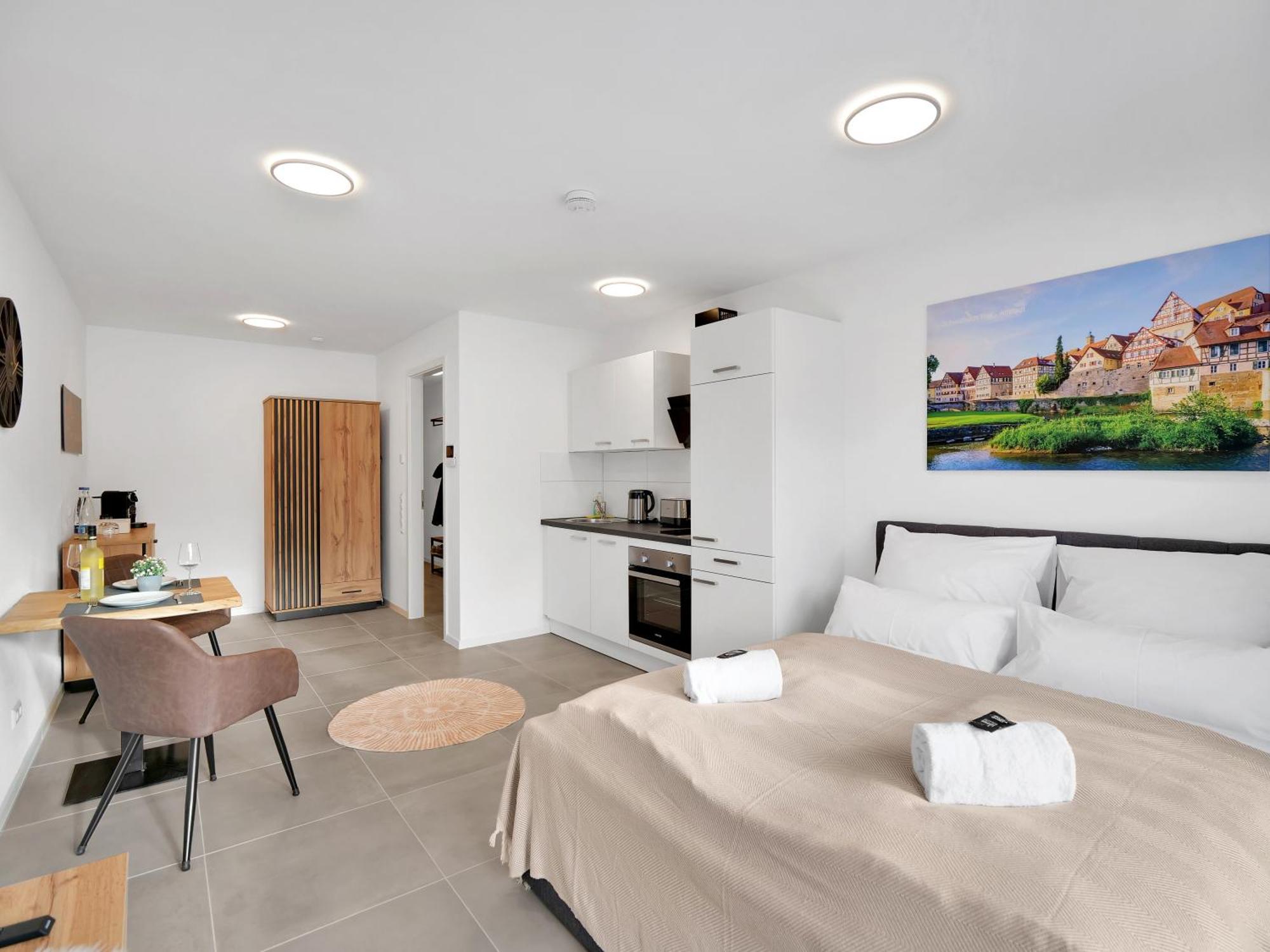 Inhome Studio Apartment - Kueche - Parken - Tv Швебіш-Галль Екстер'єр фото
